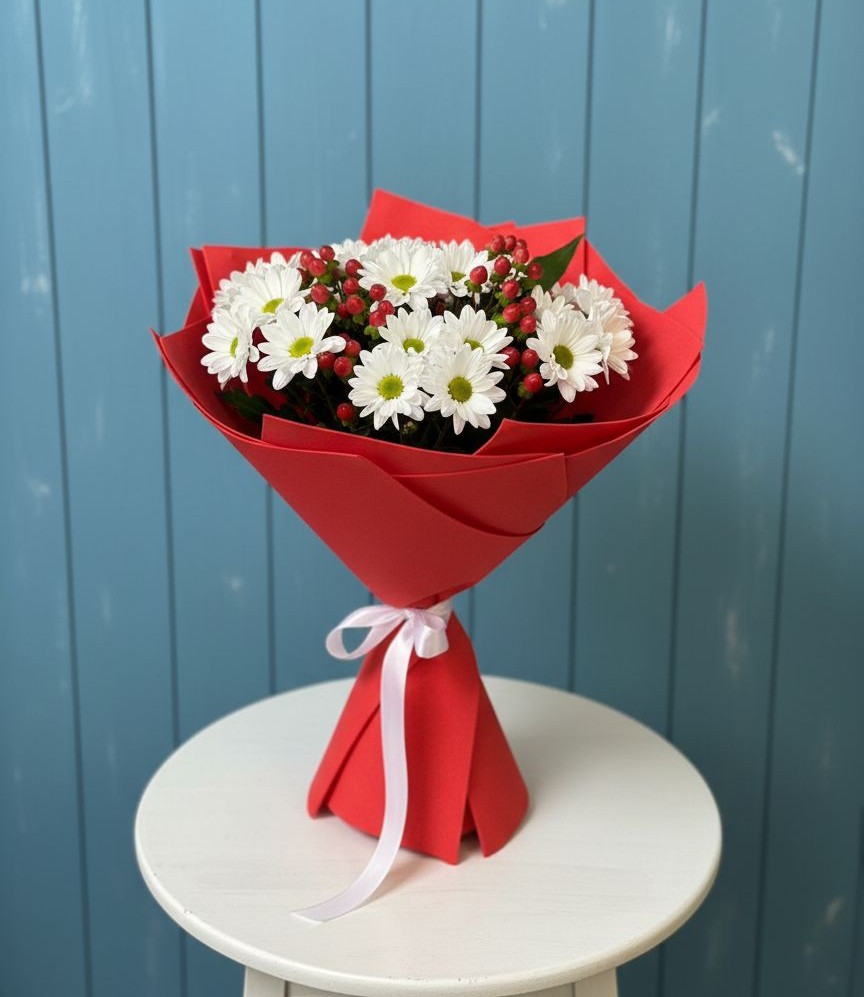 Букет цветов из: Хризантемы в Старково