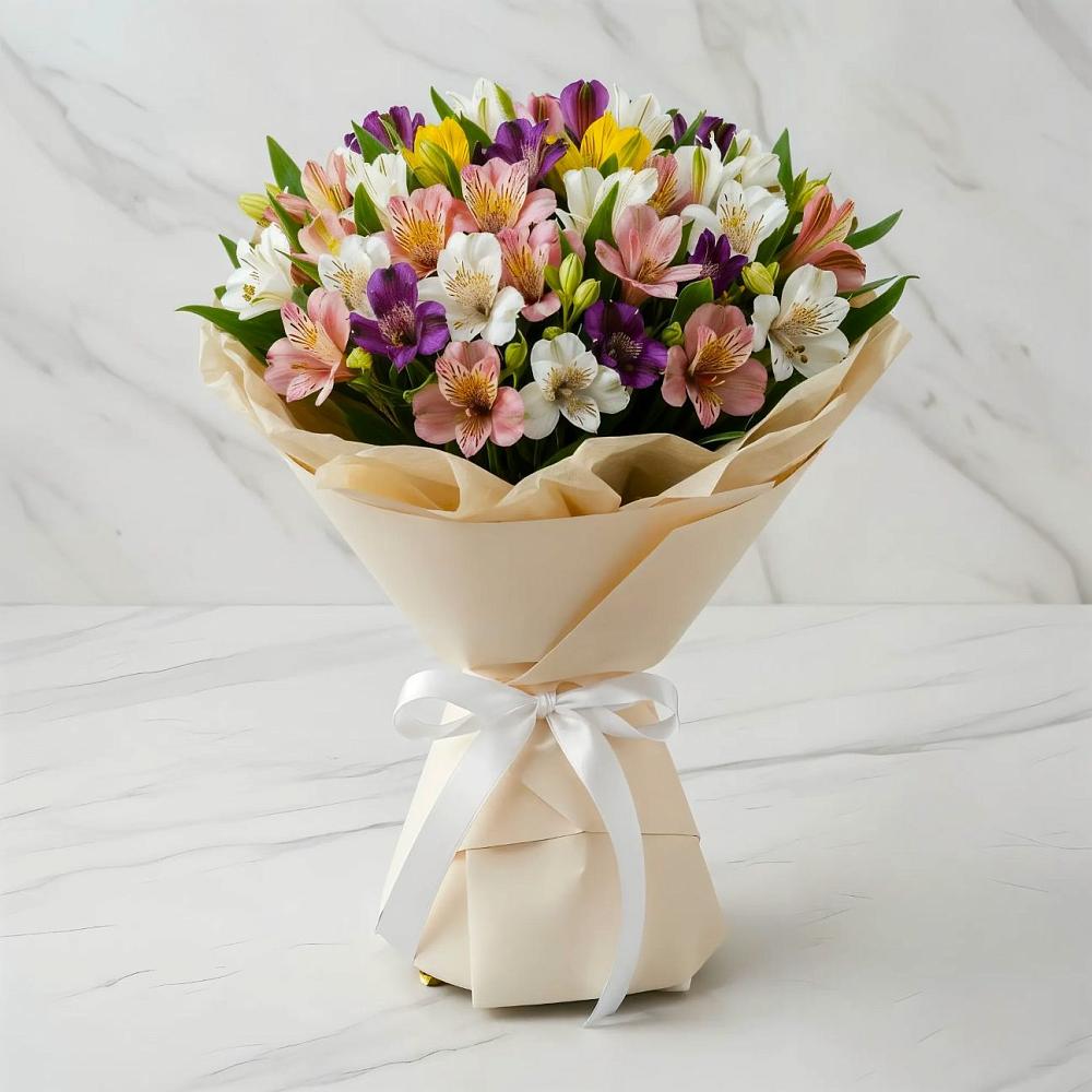 Букет цветов из: Альстромерии в Старково