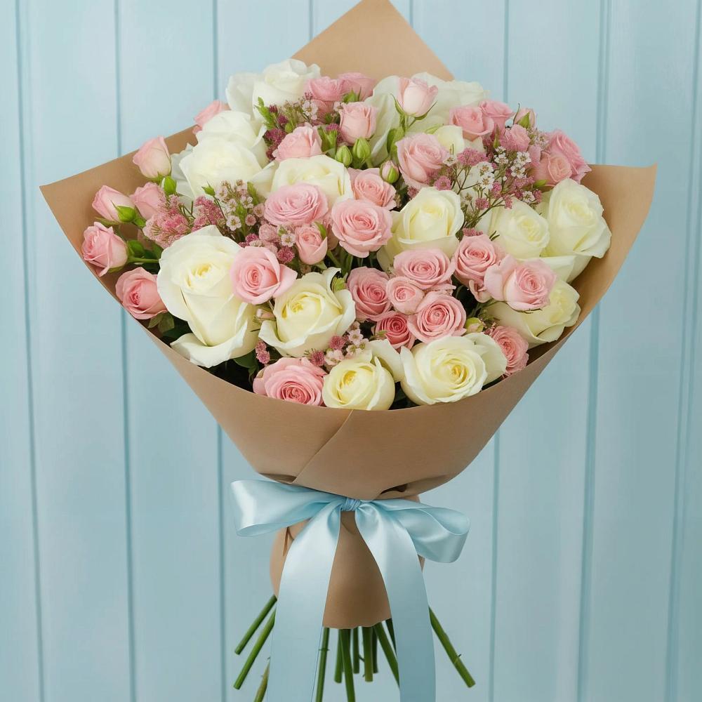 Букет цветов из: Розы в Старково