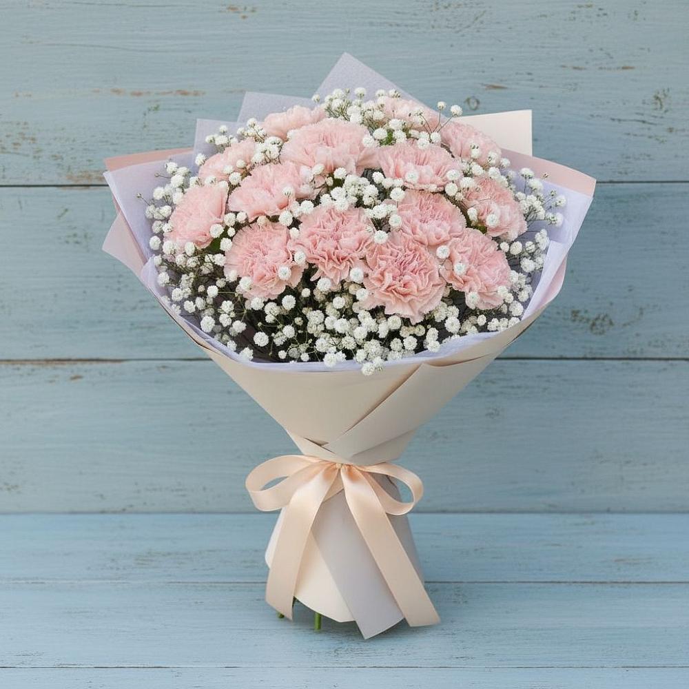 Букет цветов из: Гвоздики в Старково