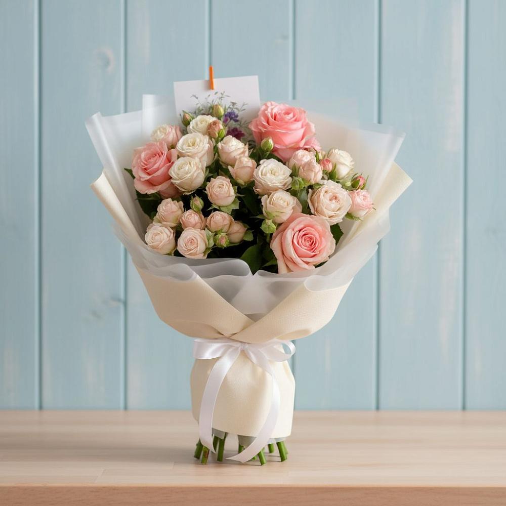 Букет цветов из: Розы в Старково