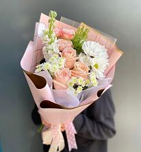 Букет цветов из:  Хризантемы и Розы в Старково