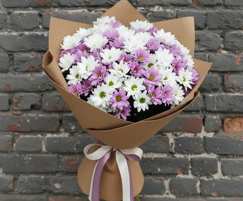 Букет цветов из: Хризантемы в Старково