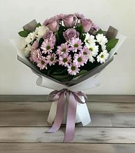 Букет цветов из:  Хризантемы и Розы в Старково
