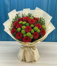 Букет цветов из:  Розы и Хризантемы #REPLACE_PRED# Старково