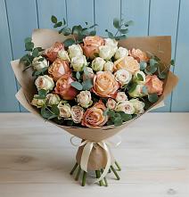 Букет цветов из:  Альстромерии и Розы в Старково