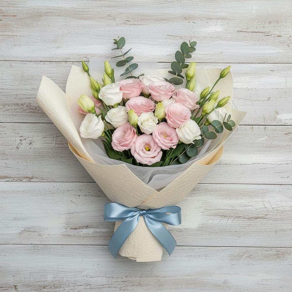 Букет цветов из: Лизиантусы в Старково